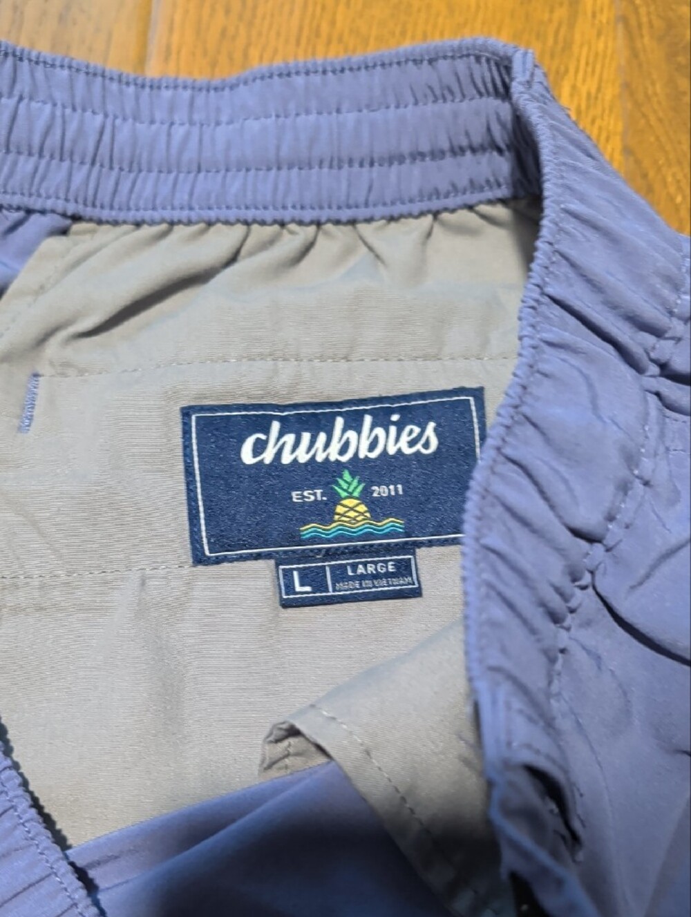 Chubbies Blue Lavender Flat-Front Drawstring Shorts - Picture 2 of 6